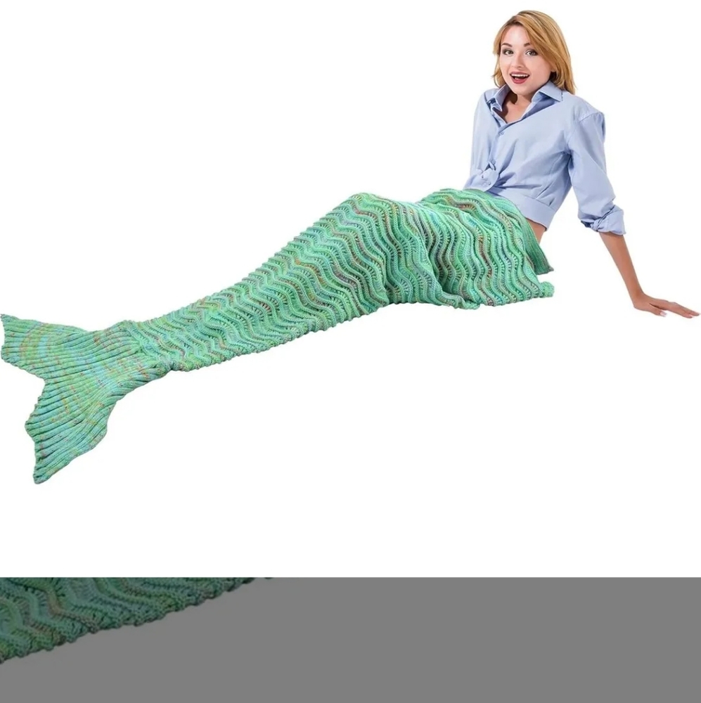 Mermaid tail blanket